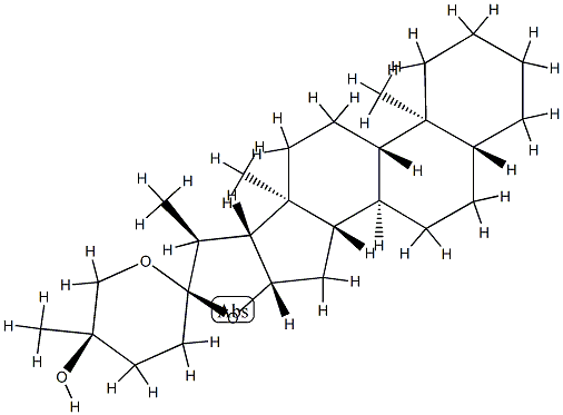 (25R)-5α-Spirostan-25-ol Structure