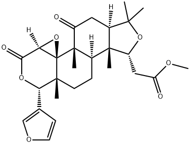 2-デスカルボキシ-2-(メトキシカルボニル)-19-デオキシリモン酸16,17-ラクトン 化学構造式