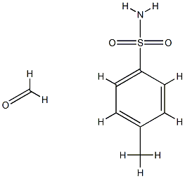 对甲苯磺酰胺甲醛树脂, 25035-71-6, 结构式