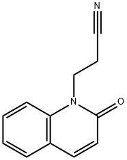 1(2H)-Quinolinepropanenitrile,2-oxo-(9CI) Structure