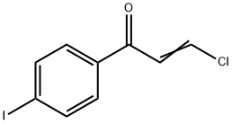 (E)-β-クロロ-4'-ヨードアクリロフェノン 化学構造式