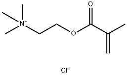 N,N,N-三甲基-2-[(2-甲基-1-氧-2-丙烯基)氧基]乙胺盐酸盐的均聚物, 26161-33-1, 结构式
