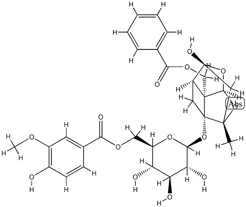 牡丹皮苷J 结构式