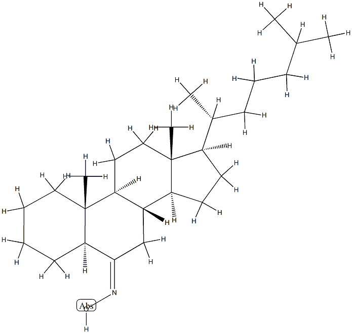 5α-Cholestan-6-one oxime Structure