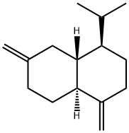 (4R,4aα,8aβ)-デカヒドロ-1,6-ビス(メチレン)-4α-イソプロピルナフタレン 化学構造式