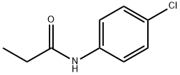 N-(4-クロロフェニル)プロパンアミド 化学構造式
