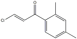 β-Chloro-2',4'-dimethylacrylophenone Structure