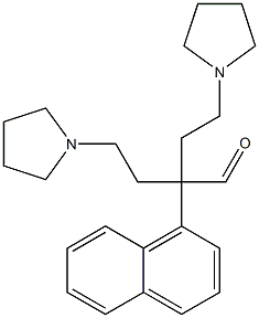 α-(1-Naphtyl)-α-[2-(1-pyrrolidinyl)ethyl]-1-pyrrolidinebutanal Struktur