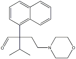 α-Isopropyl-α-(1-naphtyl)-4-morpholinebutanal Structure
