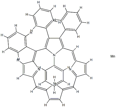 5,10,15,20-四苯基-21H,23H-卟啉锰(II), 31004-82-7, 结构式