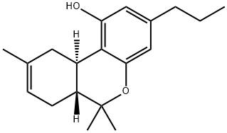 propyl-delta(8)-tetrahydrocannabinol Structure