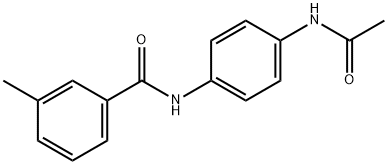 N-[4-(acetylamino)phenyl]-3-methylbenzamide Structure