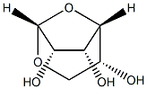 .beta.-D-Mannofuranose, 1,6-anhydro- Struktur