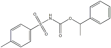 N-Tosylcarbamic acid α-methylbenzyl ester Structure