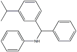 3-(1-メチルエチル)-N,α-ジフェニルベンゼンメタンアミン 化学構造式