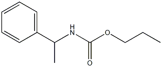α-Methylbenzylcarbamic acid propyl ester Structure