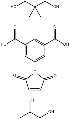 1,3-Benzenedicarboxylic acid, polymer with 2,2-dimethyl-1,3-propanediol, 2,5-furandione and 1,2-propanediol Structure