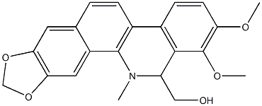 [1,3]Benzodioxolo[5,6-c]phenanthridine-13- methanol,12,13-dihydro-1,2-dimethoxy-12- methyl- Structure