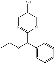 3,4,5,6-Tetrahydro-2-(α-ethoxybenzyl)-5-pyrimidinol Struktur