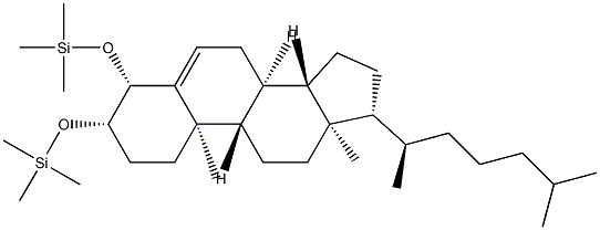 3β,4β-Bis(trimethylsiloxy)cholest-5-ene Structure