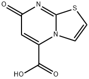 7-oxo-7H-[1,3]thiazolo[3,2-a]pyrimidine-5-carboxylic acid(SALTDATA: H2O) Struktur