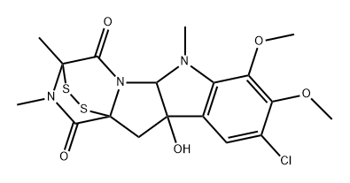 スポリデスミンB 化学構造式
