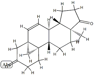 5,19-シクロ-5β-アンドロスタ-6-エン-3,17-ジオン 化学構造式