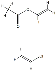氯乙烯-醋酸乙烯酯共聚乳液 结构式