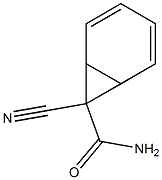 2,4-Norcaradiene-7-carboxamide,7-cyano-(7CI,8CI) Structure