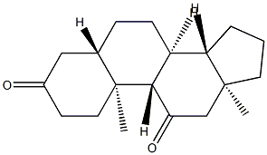 5α-Androstane-3,11-dione Structure