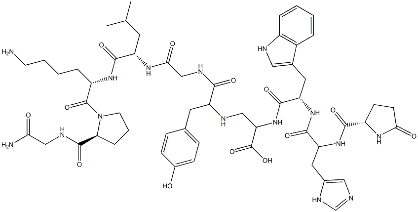 LHRH, Lys(8)- 结构式