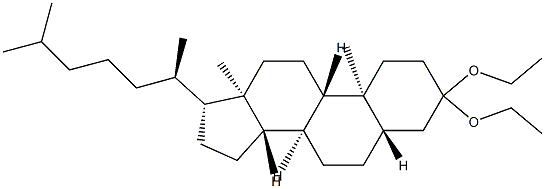 5α-Cholestan-3-one diethyl acetal Struktur