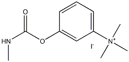N,N,N-トリメチル-3-[(メチルカルバモイル)オキシ]ベンゼンアミニウム·ヨージド 化学構造式