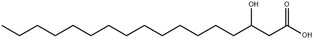 rac-3-Hydroxyheptadecanoic Acid, 40165-89-7, 结构式
