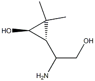 Cyclopropaneethanol, beta-amino-3-hydroxy-2,2-dimethyl-, (betaR,1R,3S)-rel- (9CI) Structure