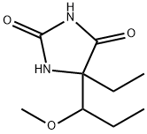 2,4-Imidazolidinedione,5-ethyl-5-(1-methoxypropyl)-(9CI) Structure