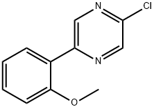 2-Chloro-5-(2-methoxy-phenyl)-pyrazine Structure