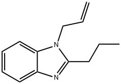 1H-Benzimidazole,1-(2-propenyl)-2-propyl-(9CI) Structure