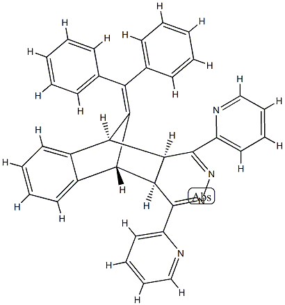 (4aα,10aα)-11-(Diphenylmethylene)-4a,5,10,10a-tetrahydro-1,4-di(2-pyridinyl)-5β,10β-methanobenzo[g]phthalazine Structure