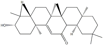 3β-Hydroxyolean-9(11)-en-12-one Structure