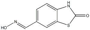 6-Benzothiazolecarboxaldehyde,2,3-dihydro-2-oxo-,6-oxime(9CI) Structure
