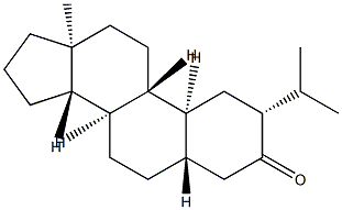 2β-イソプロピル-5α-エストラン-3-オン 化学構造式
