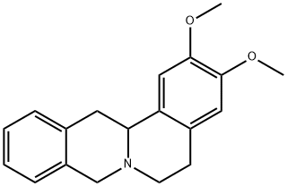 rac-(13aR*)-5,8,13,13a-テトラヒドロ-2,3-ジメトキシ-6H-ジベンゾ[a,g]キノリジン 化学構造式