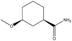 Cyclohexanecarboxamide, 3-methoxy-, (1R,3S)-rel- (9CI) Structure