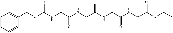 ethyl 2-[[2-[[2-[(2-phenylmethoxycarbonylaminoacetyl)amino]acetyl]amin o]acetyl]amino]acetate Structure