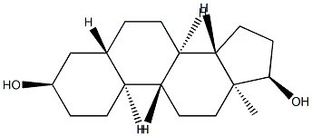 5α-Estrane-3α,17α-diol Structure