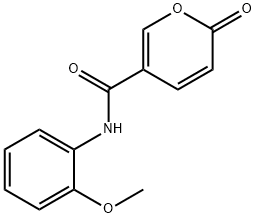 2H-Pyran-5-carboxamide,N-(2-methoxyphenyl)-2-oxo-(9CI) Structure