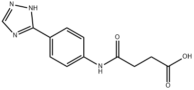 N-[p-(1H-1,2,4-Triazol-5-yl)phenyl]succinamidic acid Structure