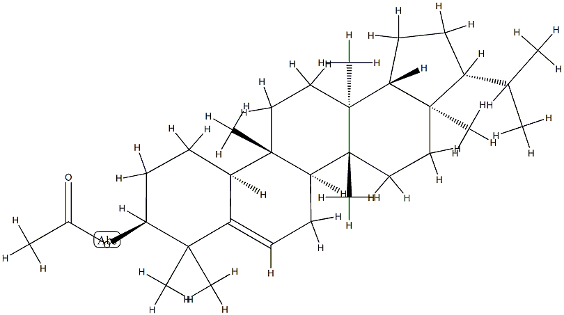 シミアレノールアセタート 化学構造式