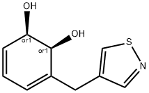 3,5-Cyclohexadiene-1,2-diol,3-(4-isothiazolylmethyl)-,(1R,2S)-rel-(9CI) Structure